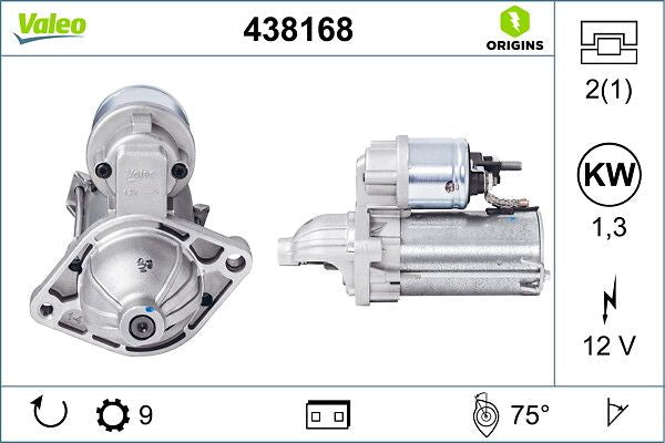 Motorino Valeo 12V 1,3Kw 438168 - 438168