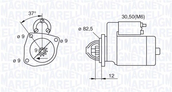 Motorino M. Marelli 12V 2.0KW EQUAL MARELLI - 063721045010
Marca: MAGNETI MARELLI