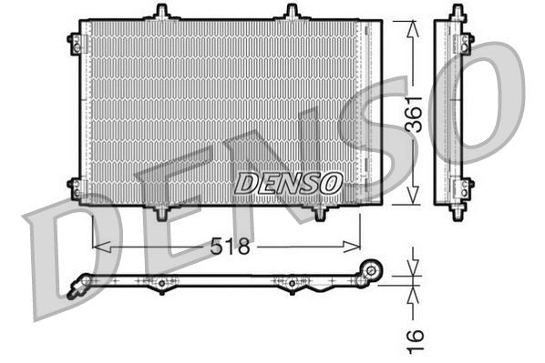 CONDENSATORE CI C2 C3 C3 PICASSO PE 207 1007 - DCN07013 Marca: DENSO