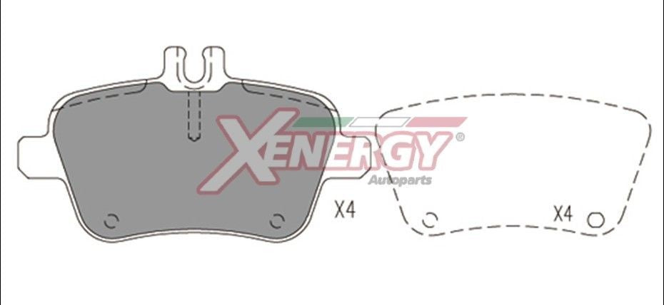 AP XENERGY X41227 Kit pastiglie freni
