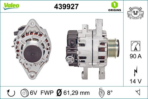 VALEO NEW ORIGINAL PART 439927 Alternatore per TOYOTA YARIS